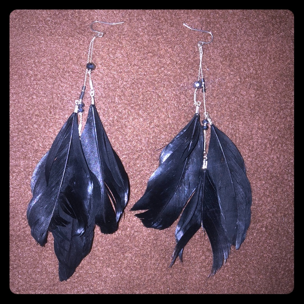 feather earrings